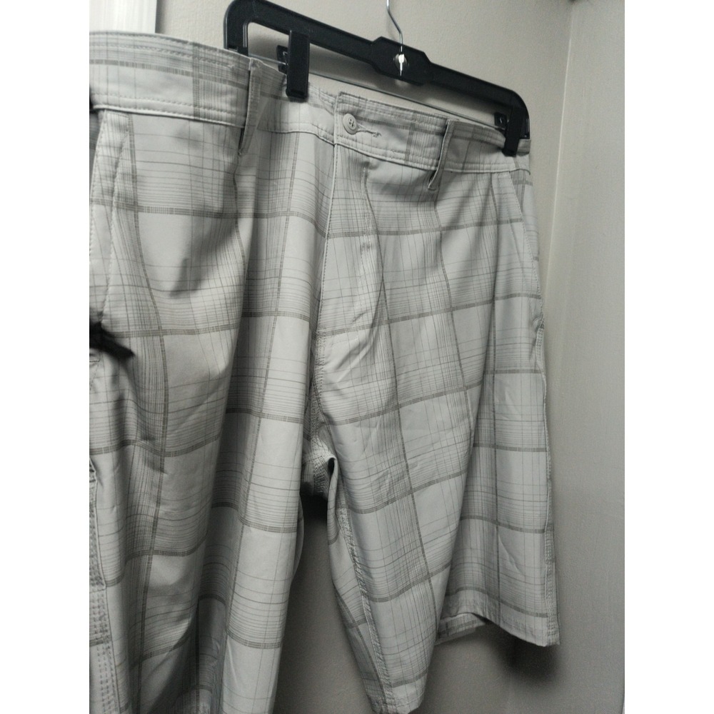 New Burnside Men Hybrid Series Stretch Blend Walking Shorts Grey Sz 40 21' Ins.